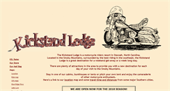 Desktop Screenshot of kickstandlodge.com